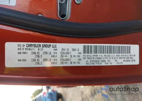 2014 Dodge Journey Sxt from USA, damaged, VIN 3C4PDDBG0ET108584
